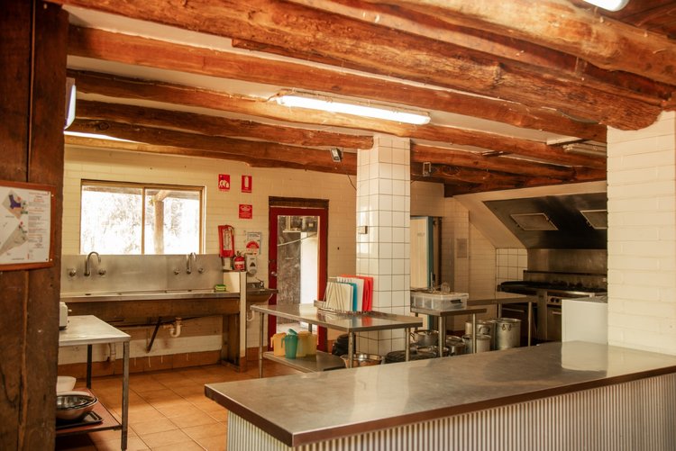 Rustic bush wedding venue kitchen, Dwellingup WA