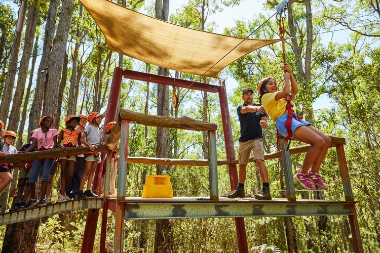 adventure zipline near Perth