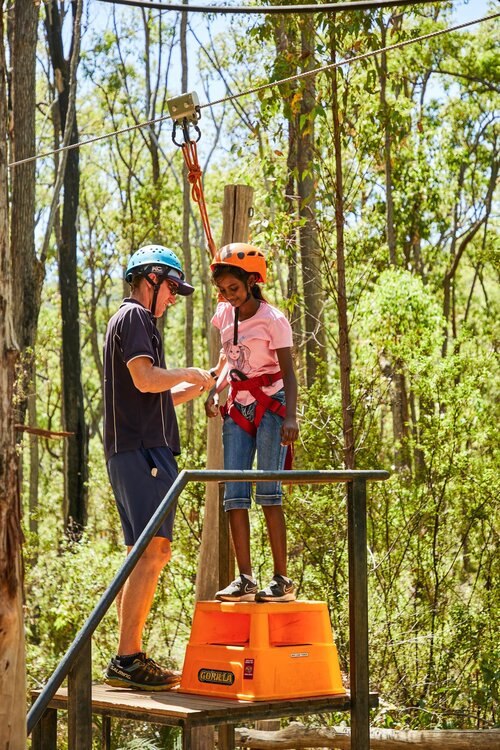 adventure camps zipline, Dwellingup, WA
